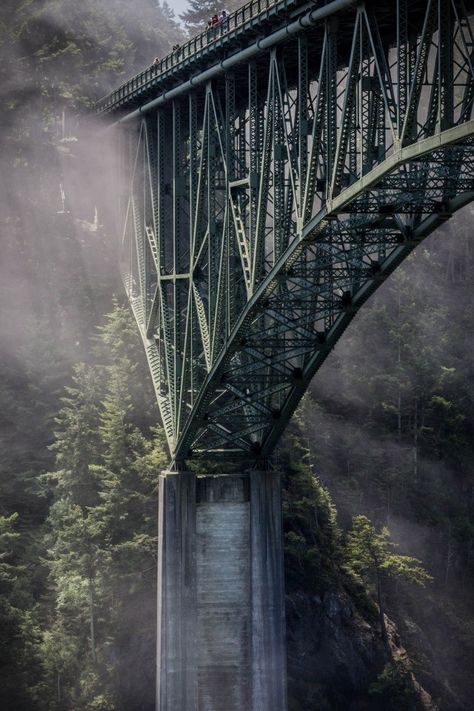 Deception Pass Washington, Deception Pass, Aesthetic Places, Sydney Harbour Bridge, Washington State, State Park, State Parks, Cold Water, Tattoo Ideas