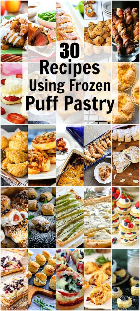 Pastry Shell Recipe, What To Do With Puff Pastry Sheets, Puff Pastry Shell Recipes, Phyllo Sheets Recipes, Puff Pastry Sheets Recipes, Stuffed Puff Pastry Recipes, Sweet Puff Pastry Recipes Desserts, Puff Pastry Shells Recipes Desserts, Puff Pastry Savory Recipes