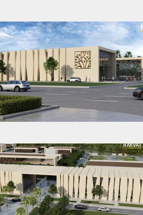 Auditorium Architecture Exterior, Shopping Mall Elevation Design, Shopping Mall Exterior Facades, Mall Front Elevation, Mall Facade Design Architecture, Modern Mall Facade, Shopping Mall Facade Design, Mall Facade Architecture, Mall Elevation Design