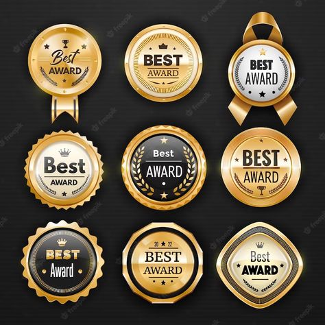 Golden Awards, Medal Design, Employer Branding, Medal Of Honor, Dog Projects, Packaging Ideas, Badge Design, Design Awards, Seals