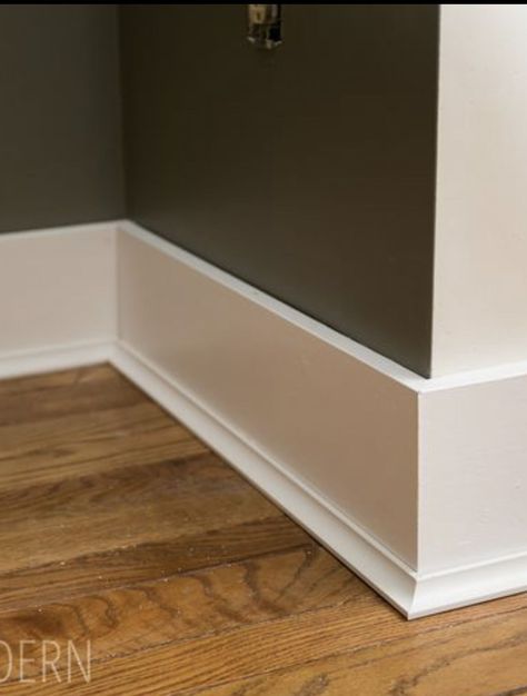 Modern Traditional Baseboard, Modern Moldings And Trim Ideas, 6 In Baseboards, 2023 Baseboard Trends, How To Heighten Ceilings, Rustic Moldings And Trim, Baseboards And Trim 2023, 7 Inch Baseboards, 1x8 Baseboard Trim