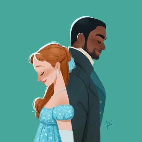 Bridgerton on Behance Daphne X Simon, Bridgerton Fanart, Bridgerton Art, Julia Quinn, Queen Charlotte, Film Anime, Banner Images, Pinturas Disney, Fan Book