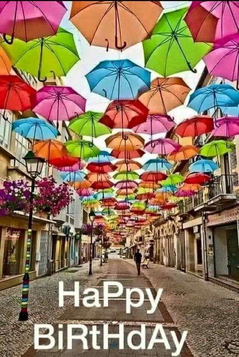 Wish you a happy birthday jannn Umbrella Street, Foto Top, Colorful Umbrellas, Voyage Europe, Birthday Images, Alam Yang Indah, Spain Travel, Birthday Quotes, Granada