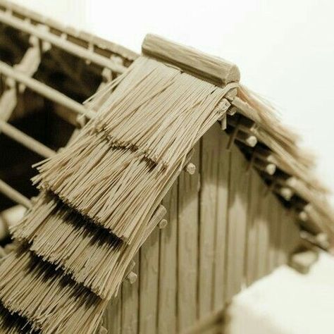 Miniatures Printable, Eco Roof, Straw Roof, Thatch Roof, Bamboo Roof, Water Architecture, Bamboo House Design, Thatched House, Timber Architecture