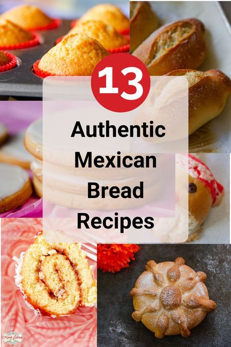 Mexican Bread Recipes, Mexican Bread Pudding, Recipes To Bake, Mexican Bakery, Mexican Sweets, Mexican Pastries, Homemade Baked Bread, Mexican Sweet Breads, Mexican Bread