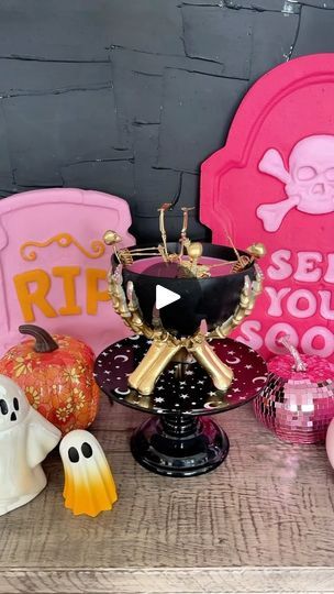 179K views · 43K reactions | DIY *yassified* skeleton bowl candle! 💅🏽💀
Using items from around the house and a few things from the dollar store, you too can make personalized and unhinged Halloween decor! (This is only for decor, of course be careful with the skeletons next to the flame!) 

#halloweendecor #pinkhalloween #skeletonbowlcandle #diyhalloweendecorations | RAVEN ELYSE Skeleton Bowl, Raven Elyse, Halloween Office, Bowl Candle, Instagram Diy, Pink Halloween, The Flame, Diy Halloween Decorations, Be Careful