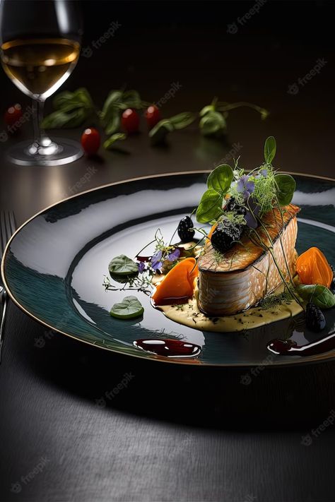 Fine Dine Food Photography, Fine Food Photography, Fancy Restaurant Food Photography, Luxury Restaurant Photography, Creative Food Photography Ideas, Fancy Food Photography, High End Food Photography, Restaurant Food Photography Inspiration, Restaurant Food Pics