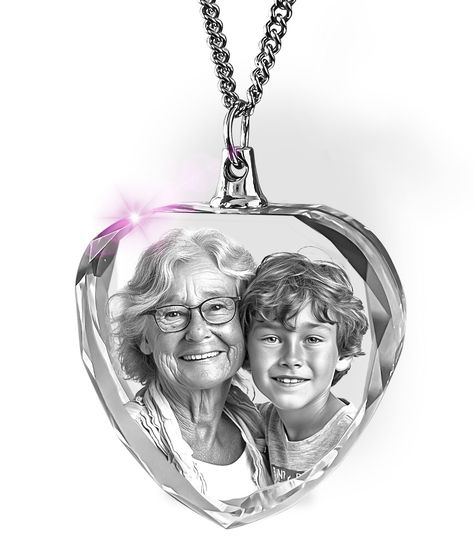 PRICES MAY VARY. GREAT GIFT OPTIONS FOR LOVED ONES: Our Customized Necklace is perfect for thoughtful gifts for mom, grandma, and women in general! They also make fantastic gifts for men all year round. BRING YOUR FONDEST MEMORIES ON THE GO: Simply upload your favorite photo and watch it transform into a breathtaking work of crystal art on a 20” stainless steel chain. Stands out best over dark clothing. MADE FROM HIGH-QUALITY CRYSTAL: Expertly crafted with the highest quality K9 crystal and the Custom Dad Gifts, Cricut Memorial Gifts, In Loving Memory Gifts, Engraved Heart Necklace, Dark Clothing, Customized Necklace, Cemetery Monuments, Men's Gifts, In Memory Of Dad