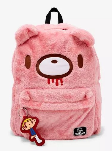 Gloomy Bear Fuzzy Backpack, Gloomy Bear Plush, Cutecore Clothes, Reversible Plush, Fur Design, Hello Kitty House, Gloomy Bear, Kei Visual, Disney Dragon, Exploding Kittens