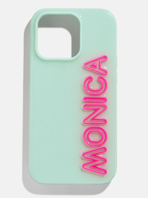 Fine Line Custom iPhone Case - Mint/Hot Pink – Ends Tonight: Enjoy 20% Off Custom – BaubleBar Christmas 24 Gifts, Bubble Bar Phone Case, Preppy Key Chains, Baublebar Phone Case, Bauble Bar Phone Case, Christmas Wishlist 2024, Things To Get For Christmas, Cute Phone Cases Aesthetic, Preppy Phone Cases