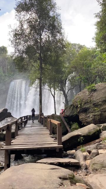 LAO CHHEUY | Siem Reap | Cambodia on Instagram: "Everyday is a Sunday so relax and reconnect with nature 📍Beautiful waterfalls at Phnom Kulen National Park 👉Follow me for more 🤩😍 #nature #phnomkulen #nationalpark #adventure #hiking #cambodiaoverland #wonderful_places #waterfalls #traveladict #solotravel #cambodia #siemreap #adventuretime #minivlog #instatravel #tourguide #cambodiatravel #bestplacetovisit" Phnom Kulen National Park, Reconnect With Nature, Cambodia Travel, Siem Reap Cambodia, Travel Ads, Adventure Hiking, Siem Reap, Gap Year, Tourist Spots