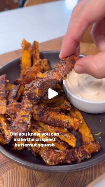 Easy Keto Recipes 🥑🥩👩‍🍳🥓 on Instagram: "Want “actually” CRISPY BUTTERNUT SQUASH Fries?? 🤤 

🥗 Get your FREE keto recipes cookbook 🎯>> Link in Bio  @__keto.guide__

These come out so good you won’t forgive yourself for not loving butternut squash 😂. They get actually crispy and have the perfect balance of sweet, salty, and smoky in each bite.
.
To get them crispy… this is super important: a high heat oven is super critical, so we’re gonna bake these up at 450F.
.
Here is how I made them:

1.Start by cutting a large butternut squash in half, remove the middle, then peel the squash with a vegetable peeler.
.
2.Cut these in relatively similar size fry shapes. Cut them to be about 1/4 to 1/3 inch thick maximum so they cook evenly and gets crispy.
.
3.In a bowl, combine 4 tablespoons ol Butternut Squash Fries, Squash Fries, Chili Lime Sauce, Keto Guide, Pecorino Cheese, Free Keto Recipes, Chili Lime, Vegetable Peeler, Chili Flakes