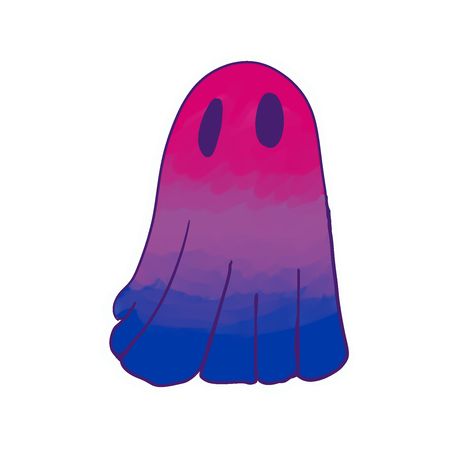 a drawing of the bi flag in shape of a ghost Pride Ghost, Ghost Pfp, Bi Pfp, Bi Aesthetic, Bi Stuff, Bisexual Wallpaper Iphone Aesthetic, Flag Code, Bi Flag, Mha Cosplay