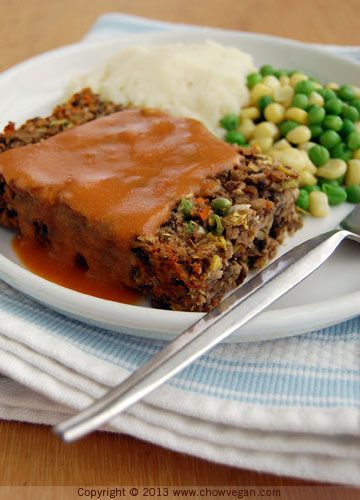 For the longest time, one of my favorite frozen meals was the Amy’s Veggie Loaf Whole Meal. It was my go-to meal. Always reliable, easy to find, I liked the taste and there’s no crazy ingredients. Visiting family and they all want to eat at the local steakhouse? No problem, I just pop an Amy’s...Read More » Veggie Loaf, Vegetarian Meatloaf, Vegan Loaf, Vegan Meatloaf, Lentil Loaf, Vegan Entrees, Vegan Entree, Vegan Main Dishes, Vegan Burgers