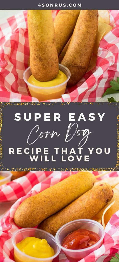 Diy Corn Dogs, Corndog Batter Recipe, Baked Corn Dogs, Corn Dogs Recipe, Corn Dog Batter, Homemade Corn Dogs, Corn Dog Recipe, Homemade Corndogs, Corndog Recipe