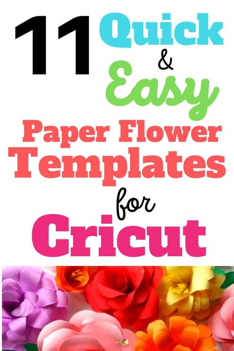 11 Easy Paper Flower Templates for Cricut - Paper Flo Designs Paper Flower Projects Cricut, Free Paper Flower Templates For Cricut, Paper Flower Template Free Printable Pdf, Paper Flower Templates Free Printable, Flower Cricut Template Vinyl, Free Cricut Flower Iton On Svg, 3d Flowers Cricut Svg Free, Giant Flower Svg Free, Large Paper Flower Svg