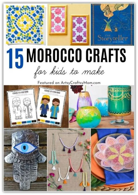 Culture Crafts For Kids, Africa Crafts For Kids, African Crafts For Kids, Moroccan Crafts, Around The World Crafts For Kids, Creative Mindfulness, Montessori Culture, Multicultural Crafts, Culture Crafts