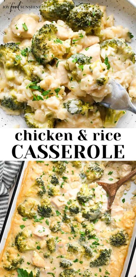 No Peek Chicken And Rice With Broccoli, Turkey Broccoli Rice Casserole, Chicken Brocolli Rice, Creamy Chicken Broccoli Rice, Super Simple Dinner Recipes, Broccoli Rice And Chicken, Broccoli Chicken And Rice Casserole, Chicken Broccoli Rice Cheese Casserole, Broccoli Casserole Healthy