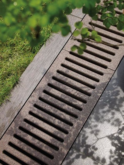 Grates & Drain Covers — John Rocco Sales Driveway Drain, Drainage Grates, Diy Driveway, Backyard Drainage, Trench Drain, Drainage Channel, Drainage Solutions, Driveway Landscaping, Landscape Elements