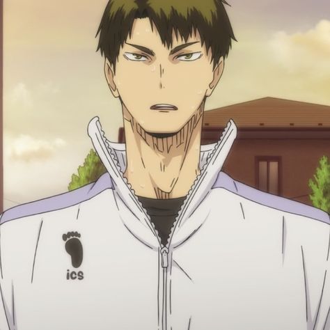 Haikyuu Ushijima, Ushijima Wakatoshi, Waka Waka, Animated Man, Haikyuu Karasuno, Anime Titles, Haikyuu 3, Anime Profile, Haikyuu Anime