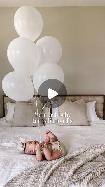 Monica Kim | relatable mom life on Instagram: "Still can’t believe our last baby is 6 months old 😭 where has the time gone? 

Inspo: @itsmarisaherr 

#baby #6monthsold #babyphotography #babyphotoshoot #babymilestones #cutebaby #babyactivities baby activities baby photoshoot baby photos 6 month old baby newborn new mom mom of 3 motherhood baby milestones last baby" 10 Month Milestone Picture, 3 Month Baby Photoshoot Ideas, Milestones For Babies Monthly Pictures, 6month Baby Photoshoot, 6 Month Old Baby Photoshoot, 6 Months Photoshoot Ideas, 6 Months Old Photo Ideas, 3 Month Baby Picture Ideas, 4 Month Photoshoot