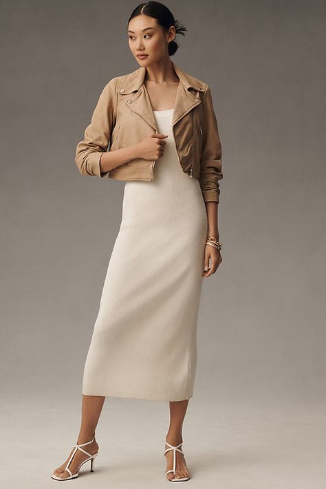 Leather; polyester, elastane lining Side zip pockets Front zip Professional leather clean Imported | Janika Leather Moto Jacket by Lamarque in Beige, Women's, Size: XS, Polyester/Leather/Elastane at Anthropologie Cream Leather Jacket Outfit, Cream Leather Jacket, Leather Jacket Outfits, Leather Cleaning, Leather Moto, Leather Moto Jacket, Moto Jacket, Jacket Outfits, American Style