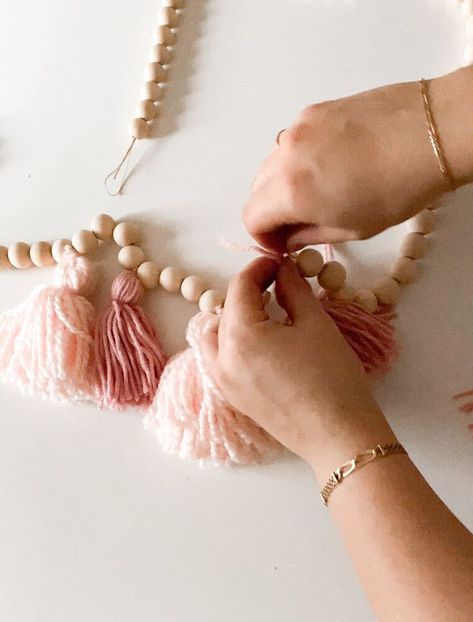 Fun Blush Tassel Garland, Felt Heart Garland, and Wood Bead Garland to Spruce up your Home Decor for Valentine’s and Galentine’sI always have trouble finding seasonal or holiday decor that I don’t find tacky or overwhelming. Most of the time, I prefer decor that is a little more simple, a little more versatile, and timeless. I feel like these Valentine’s Day Garlands fit the bill!With that being said, I like to go all out for parties! This will be the first year in a while that I am no… Valentine's Garland Diy, Valentine’s Day Garland, Valentine Garlands, Wood Bead Garland Diy, Valentine Garland, Rusty Tin, Ribbon Garland, Valentine Decor, Heart Garland