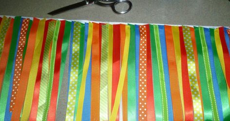 Banner Tutorial, First Birthday Boy, How To Tie Ribbon, Highchair Banner, Ribbon Garland, Ribbon Banner, Diy Banner, Beach Birthday, Baby 1st Birthday