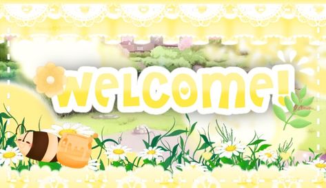 Bee Banner Discord, Bee Banners, Discord Banner, Not Mine, Random Things, Banners, Bee, Honey, Yellow