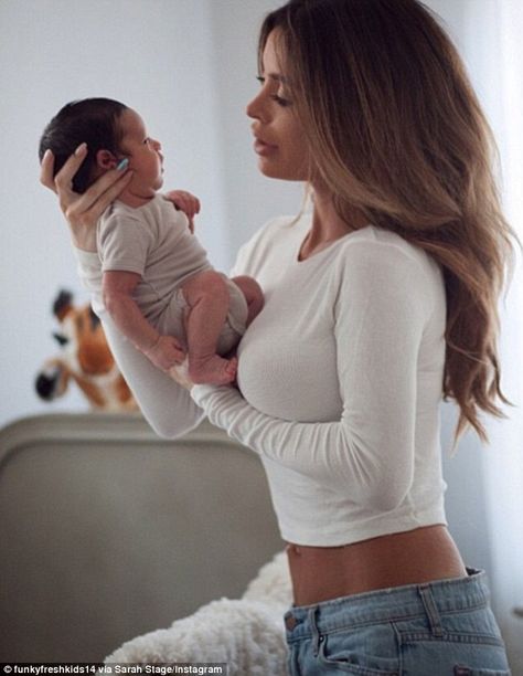 Tiny tummy: Underwear model and animal rights activist Sarah Stage flaunted her toned abs ... Sarah Stage, Life Goals Pictures, Michael Johnson, Goth Corset, Waist Training Corset, Post Pregnancy, Latest Instagram, Waist Training, Flat Stomach