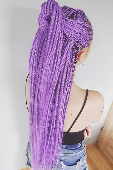 #gottinhair
#boxbraidssanantonio
#boxbraidscrochethair
#crochethair
#boxbraidstyles
#sanantoniobraids
#knotlessbraids
#boxbraids
#protectivestyles
#sanantoniohairstylist Small Crochet Box Braids, Colors Box Braids, Light Purple Crochet, Purple Box Braids, Pre Looped Crochet Hair, Hair Extensions For Black Women, Extensions For Black Women, Box Braids Crochet, Colored Box Braids