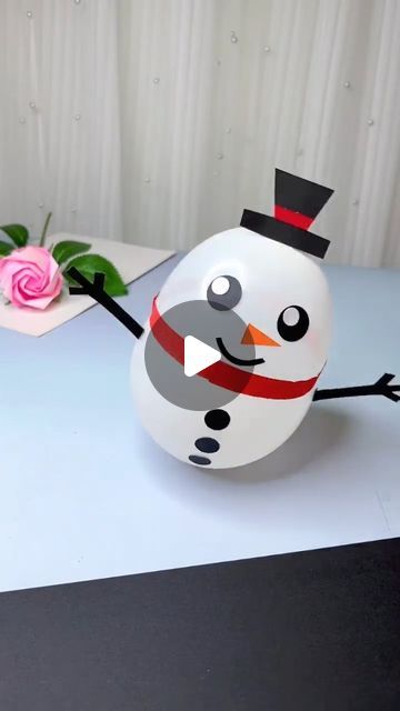 Artcraft on Instagram: "Beautiful craft made out of marble and ballon
.
.
.
.
.
#crafts #handmade #art #diy #craft #crafting #love #creative #crafty #handcrafted #balloncraft" Christmas Cotton Ball Crafts, Snowman Balloon Sculpture, Ballon Crafts Ideas, Ballon Activities, Handcraft Ideas For Kids, Balloon Art For Kids, Crafts For Boys 6-8, Foam Ball Crafts, Balloon Crafts For Kids