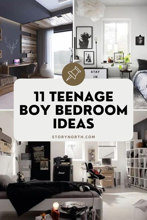 For those teen boys who aren't afraid to stand out, these bedroom ideas are a perfect fit. From funky patterns to punchy accent walls, these bedrooms are sure to inspire creativity and fun. #vibrantbedroom #boldbedroomideas #teenpersonality #uniquebedroom #teeninspiration Teenage Room Decor Boy Small Bedroom Ideas, Boys Room 10-12, Ikea Teenage Boys Bedroom Ideas, Teen Boy Bedroom Wall Ideas, Room Ideas For Teen Boys, Teenager Boy Room Ideas, Teen Boy Room Decor Ideas, Cool Teen Boy Room, Bedroom Ideas Teen Boy