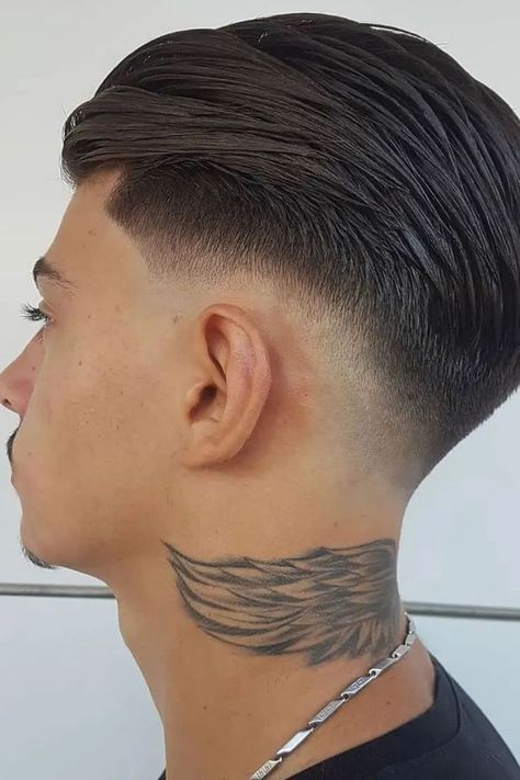 Mens Slicked Back Hairstyles, Slicked Back Hairstyles, Slick Back Haircut, Easy Hair Up, Easy Updos For Medium Hair, Low Skin Fade, Comb Over Haircut, Men Haircut Curly Hair, Mens Hairstyles Thick Hair