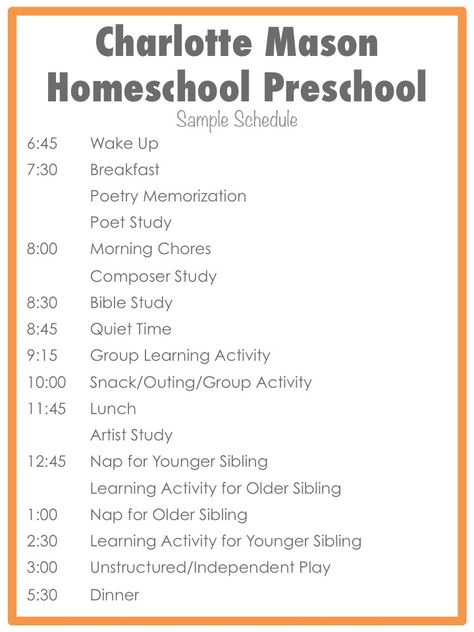 Charlotte Mason Preschool Schedule, Charlotte Mason Homeschool Schedule, Preschool List, Charlotte Mason Schedule, Home Preschool Schedule, Eclectic Homeschooling, Charlotte Mason Preschool, Homeschool Preschool Schedule, Charlotte Mason Curriculum