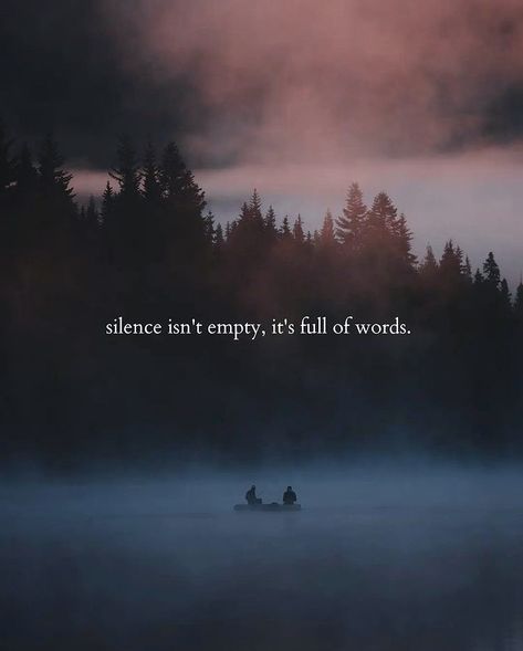 Silence isn’t empty, it’s full of words. Wiser Quotes, Misunderstood Quotes, Silent Quotes, Unforgettable Quotes, Silence Quotes, Profound Quotes, Lines Quotes, Quotes Poetry, Empowering Words