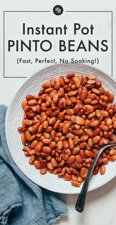 Instant Pot Pinto Beans Recipe, Instant Pot Pinto Beans, Pinto Bean Recipes, Easy Chicken Breast, Instant Pot Dinner Recipes, Air Fryer Recipes Healthy, Instapot Recipes, Instant Pot Pressure Cooker, Pinto Beans