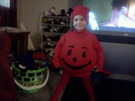 Kool Aid Man Costume, Avengers Room, Kool Aid Man, Lil Bro, Bouncy Ball, Red Turtleneck, Kool Aid, Duct Tape, Ghostbusters