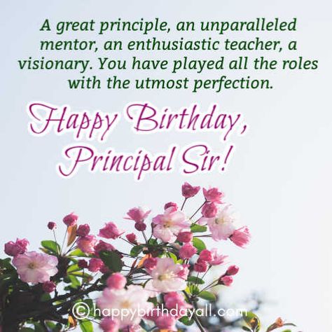 31 Best Happy Birthday Wishes for Principal Sir With Images Birthday Wishes For Sir Messages, Happy Birthday Principal Sir, Quotes For Principal, Teachers Day Wishes For Principal, Birthday Wishes For Principal Sir, Birthday Wish For Principal Mam, Birthday Wishes For Principal, Birthday Wishes For Principal Ma'am, Principal Day Quotes