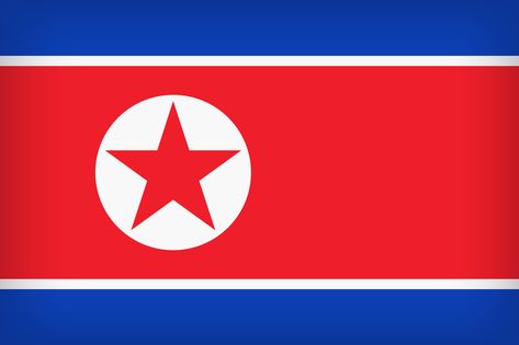 North Korea Large Flag. North Korea Flag, Korea Flag, Kim Jong Il, Korean Peninsula, American Flag Stars, Kim Jong Un, Nepal Travel, North Korean, North Korea