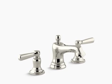 K-10577-4 | Bancroft Widespread Sink Faucet, Metal Lever Handles | KOHLER Canada Kohler Bancroft, Lux Interior, Kohler Kitchen, Vanity Faucet, Widespread Bathroom Faucet, Lavatory Faucet, Brushed Bronze, Bathroom Faucet, Lever Handle