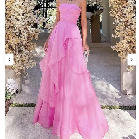 Look what I just found on Depop 🙌 https://depop.app.link/Tn4ZXU1ikzb Organza Prom Dress, Hot Pink Bridesmaid Dresses, Hot Pink Bridesmaids, Hot Pink Prom Dress, Pink Ball Gown, Prom Dress Color, Prom Dresses Long Pink, Pink Long Dress, Maid Of Honour Dresses