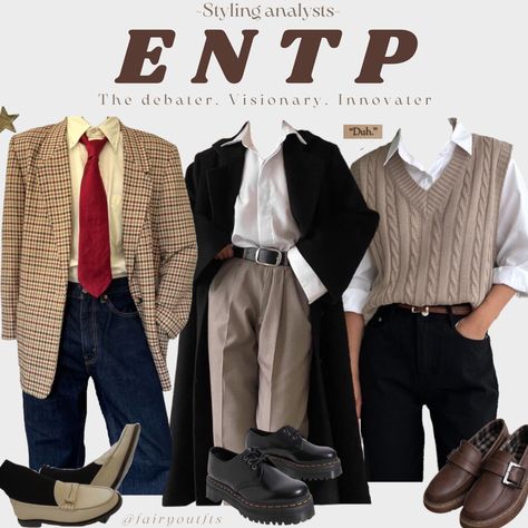 Entp Style, Chaotic Academia Outfits, Mbti Style, Stylish Outfits Casual, Dark Academia Outfits, Dark Academia Outfit, Chaotic Academia, Academia Outfits, Earthy Outfits