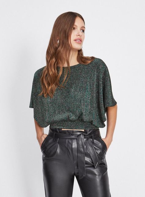 Lurex Tie Back Top - Clothing - New In - Miss Selfridge Lurex Top, Tie Back Top, Holiday 2024, Women Blouses Fashion, Wardrobe Design, Winter Looks, Christmas Season, Spring Collection, Moda Fashion