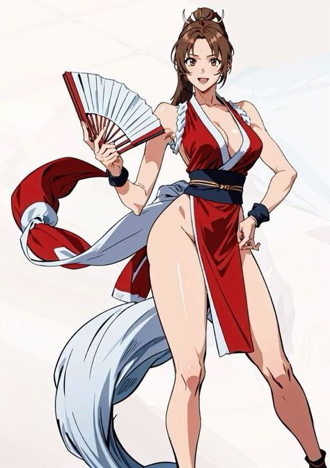 Mai King Of Fighters, Shiranui Mai, Capcom Vs Snk, Capcom Vs, Snk King Of Fighters, Street Fighter Characters, Fighter Girl, Street Fighter Art, Desain Editorial