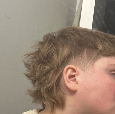 Baby Mullet Boy, Ugly Mullet, Toddler Mullet Haircut, Skater Mullet, Messy Mullet, Boys Mullet, Baby Mullet, Enby Hair, 80s Mullet