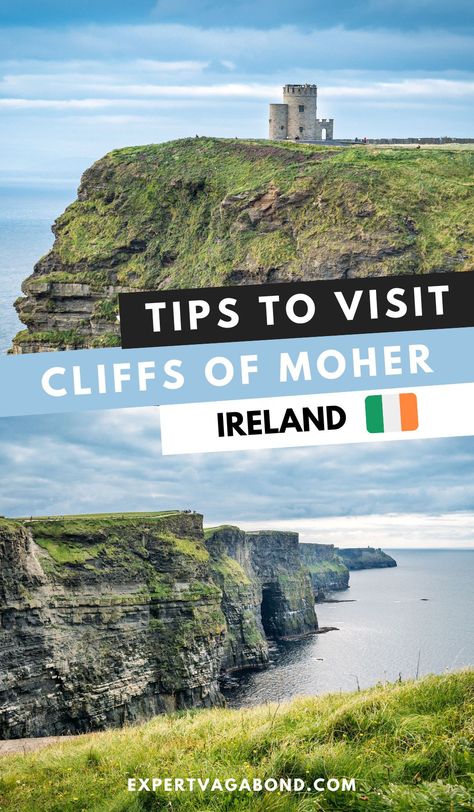 Ireland Itinerary, Ireland Travel Guide, County Clare, Travel Girl, Ireland Vacation, Cliffs Of Moher, Visit Ireland, Voyage Europe, Text Overlay