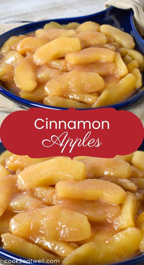 How To Make Cooked Apples, Stouffers Harvest Apples Recipe, Easy Cooked Apples, Quick Cinnamon Apples, Cooked Apples Healthy, Cooked Cinnamon Apples Easy, Cooking Apples On Stove, Recipe For Baked Apples, Stewed Cinnamon Apples