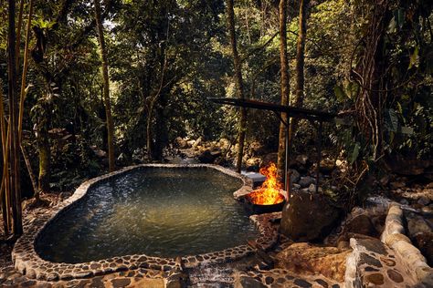 Spa In The Woods, Natural Hot Tub, River Bath, Natural Swimming Ponds, Natural Spa, Outdoor Baths, Natural Swimming Pool, Natural Bath, Small Pool