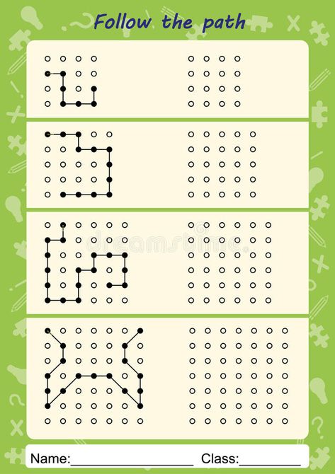 Visual Perceptual Worksheets, follow the path, copy pattern. Visual Perceptual Worksheets, visual motor perception, homework royalty free illustration Visual Processing Activities, Homework Illustration, Free Phonics Activities, Visual Perceptual Activities, Kindergarten Homework, Phonics Worksheets Free, Kindergarten Phonics Worksheets, Visual Processing, Phonics Free